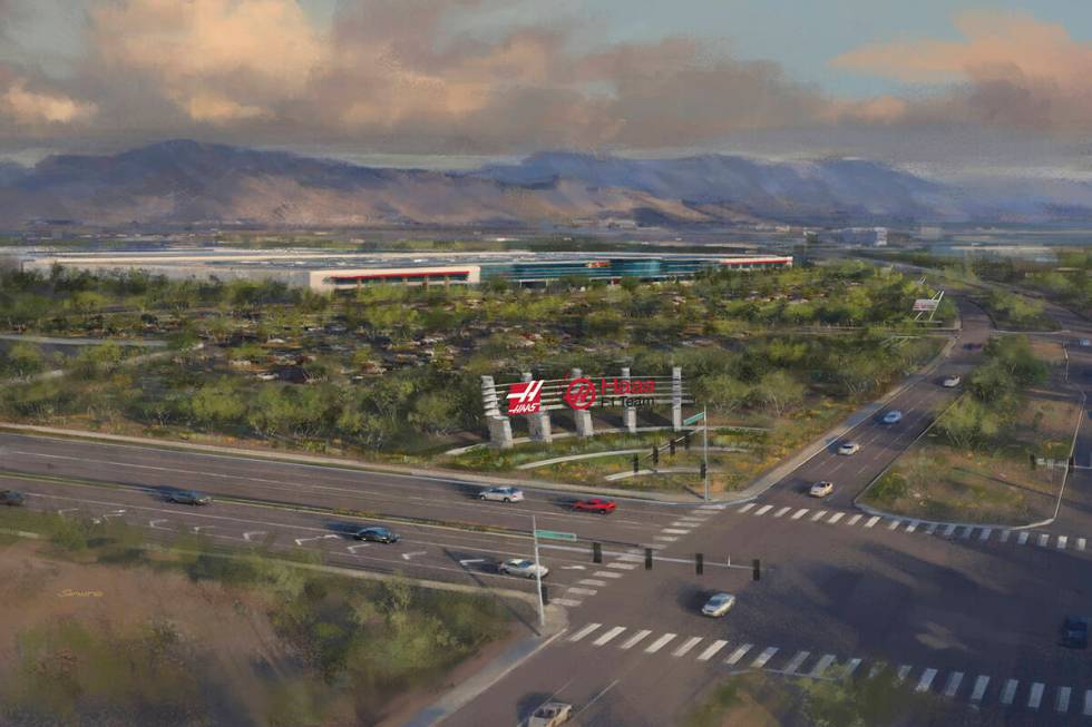 A rendering of the Haas Automation plant in Henderson. (Triliad Development)