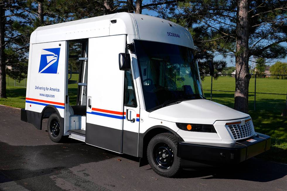 The U.S. Postal Service's next-generation delivery vehicle is displayed at the Kokomo Sorting a ...