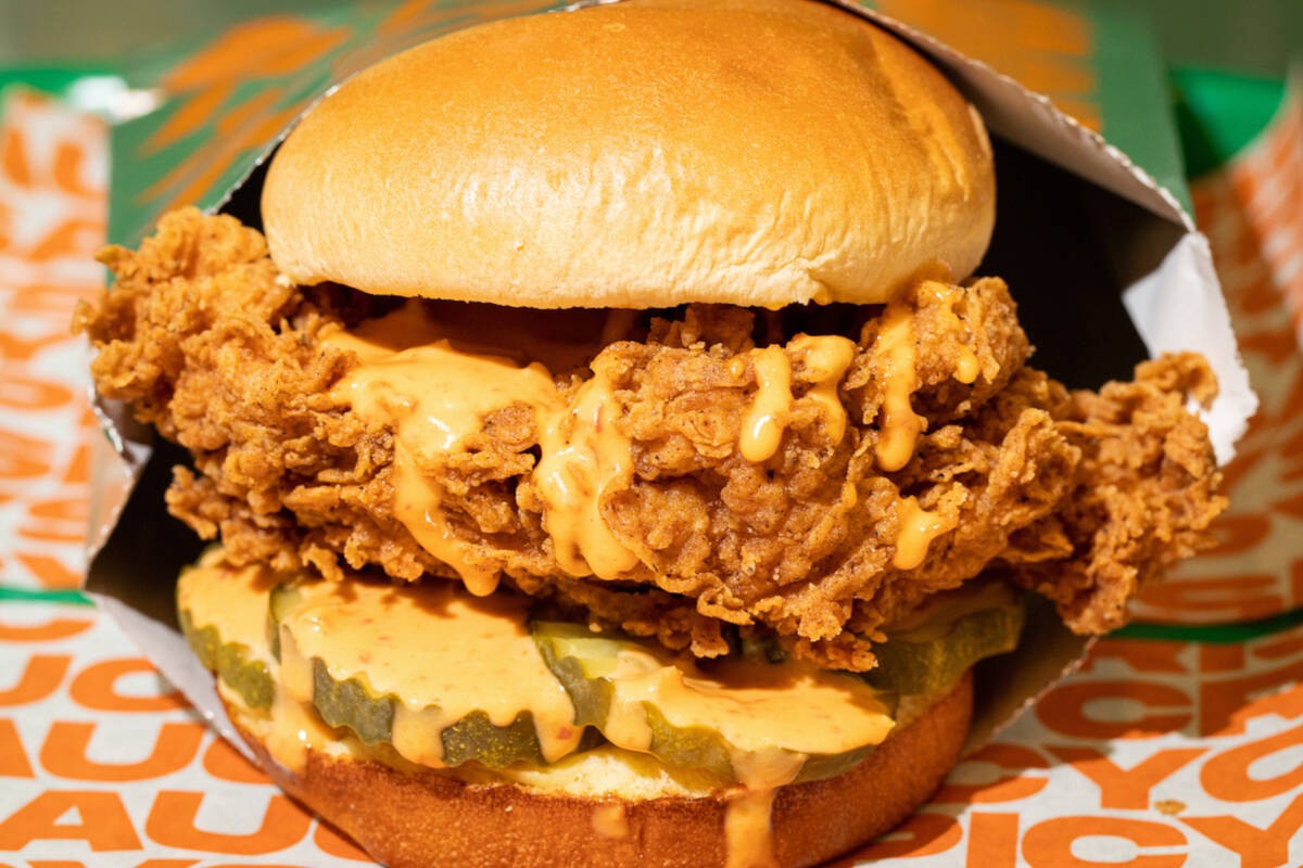 An OG Sando from Fuku, the fried chicken sandwich concept from celebrated chef David Chang, whi ...