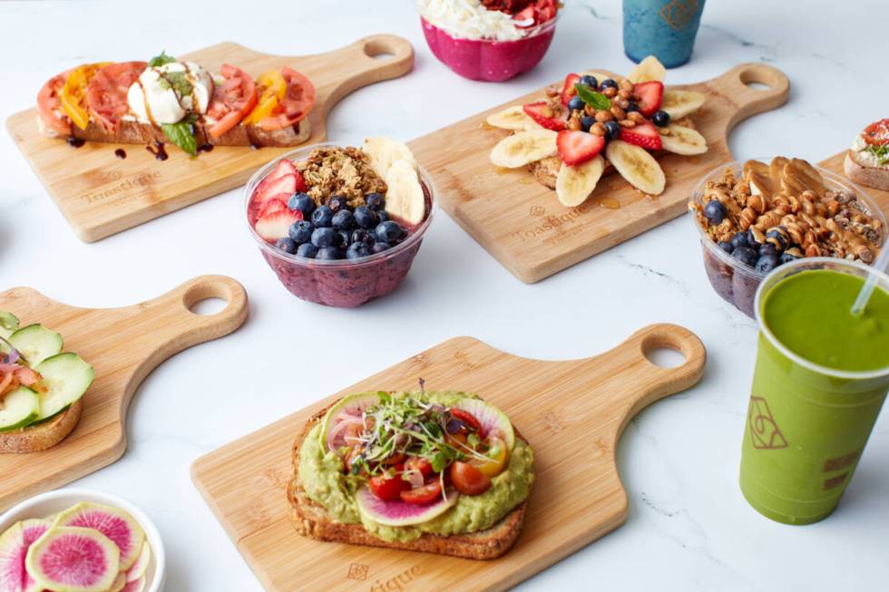 Loaded toasts, bowls and smoothies from Toastique, scheduled to open in the Las Vegas Valley in ...