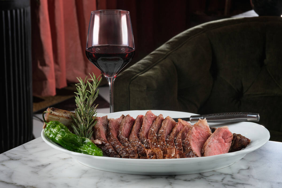 A steak from Zio's, a new Italian restaurant set to open on Oct. 8, 2024, in the Renaissance La ...