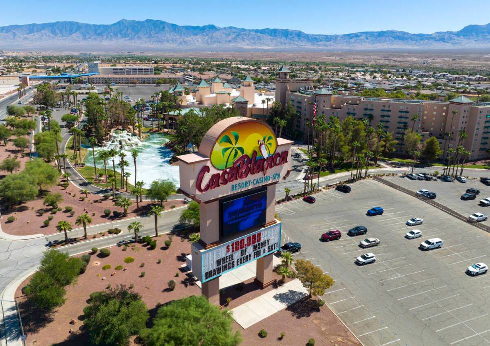 The CasaBlanca hotel-casino in Mesquite is pictured, on Tuesday, Sept. 24, 2024. (Bizuayehu Tes ...