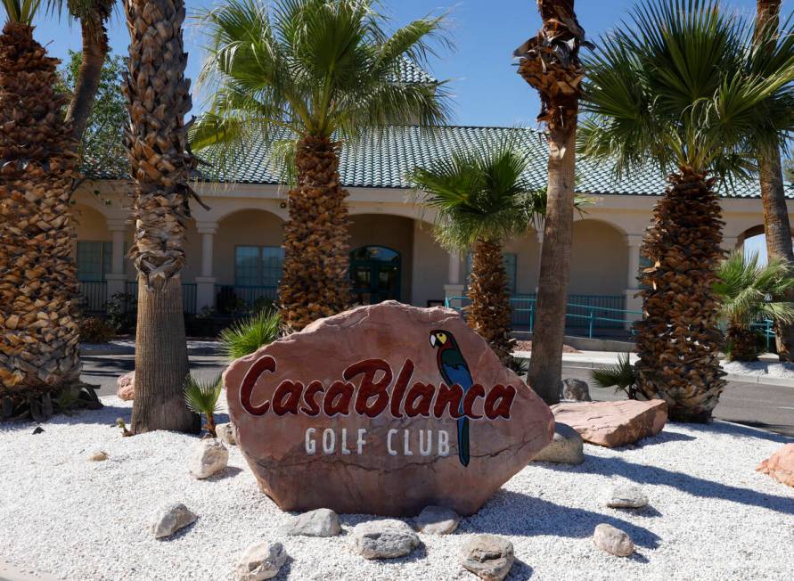 The CasaBlanca Golf Club is pictured, on Tuesday, Sept. 24, 2024, in Mesquite. (Bizuayehu Tesfa ...