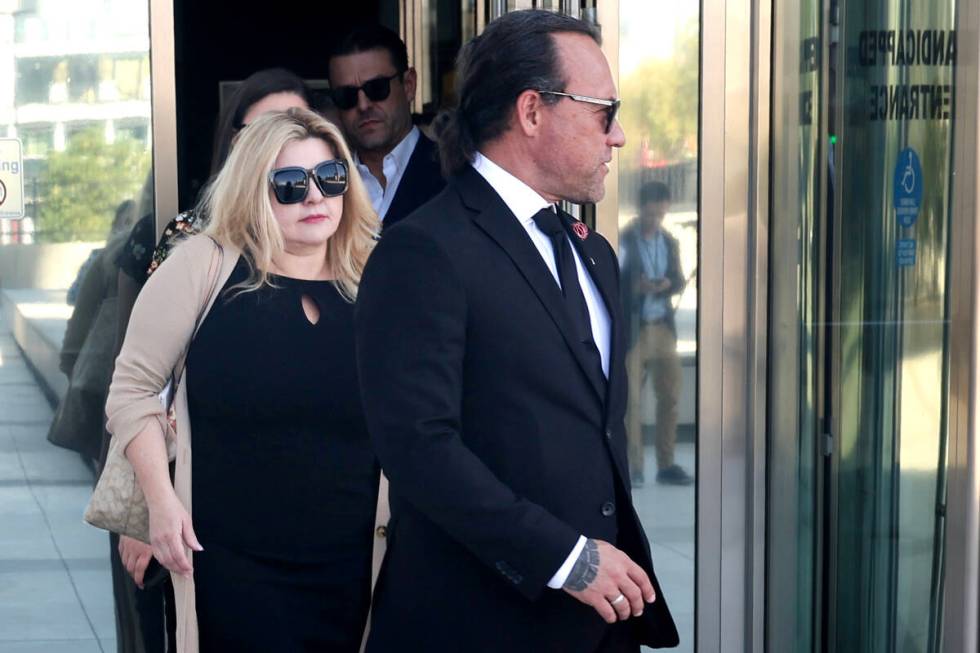 Former Las Vegas City Councilwoman Michele Fiore walks out of Lloyd George U.S. Courthouse in L ...