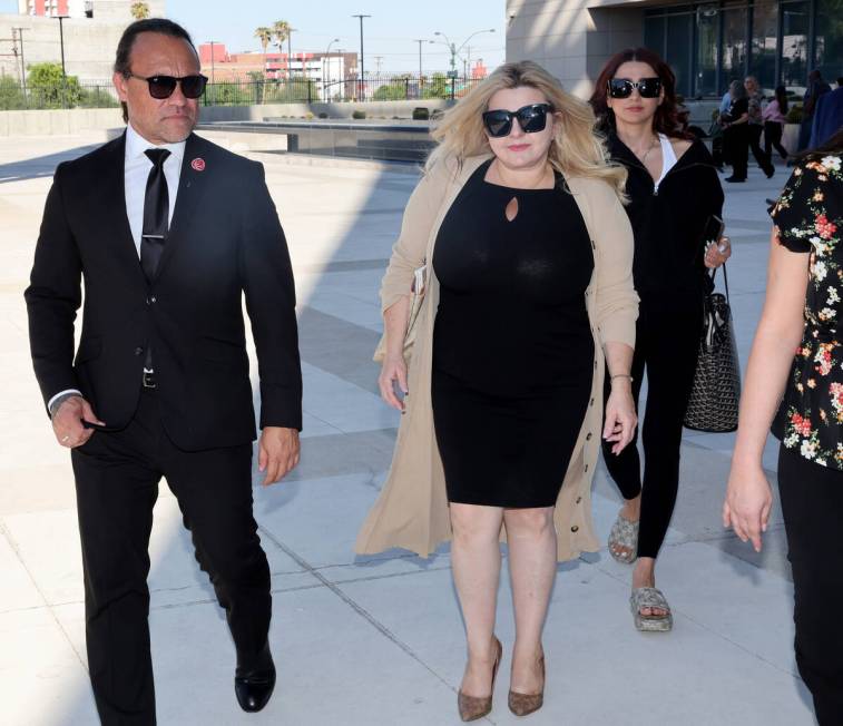 Former Las Vegas City Councilwoman Michele Fiore walks out of Lloyd George U.S. Courthouse in L ...