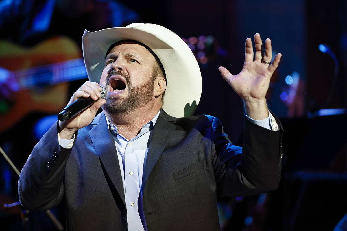 Garth Brooks performs during the Country Music Hall of Fame Medallion Ceremony on Sunday, May 1 ...