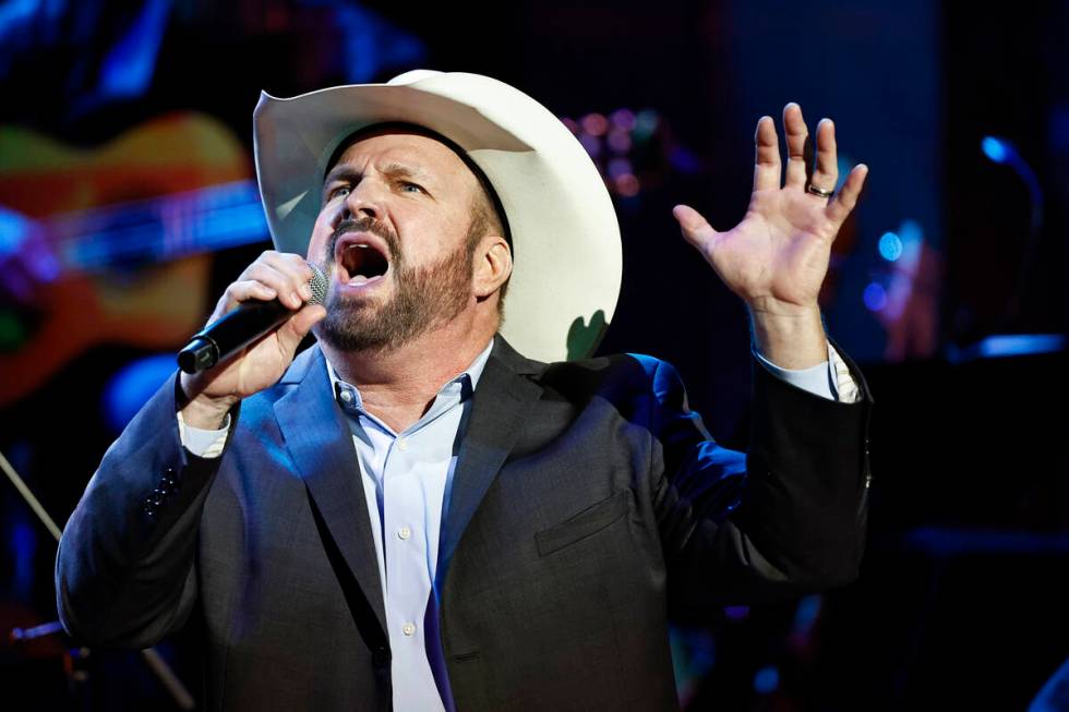 Garth Brooks performs during the Country Music Hall of Fame Medallion Ceremony on Sunday, May 1 ...