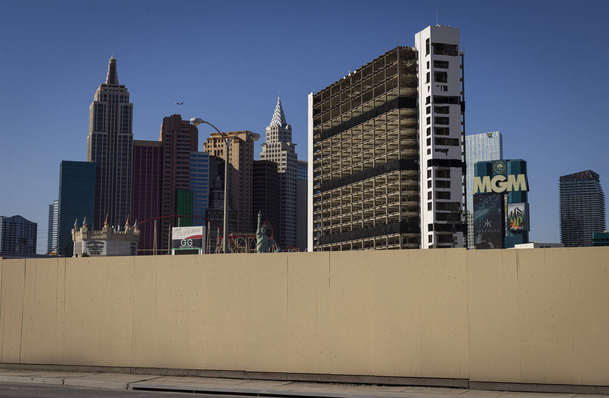 The Tropicana, slated to be imploded on Oct. 9, is pictured off of Reno Avenue on Thursday, Oct ...