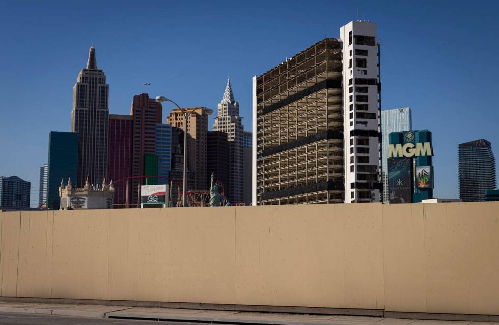 The Tropicana, slated to be imploded on Oct. 9, is pictured off of Reno Avenue on Thursday, Oct ...