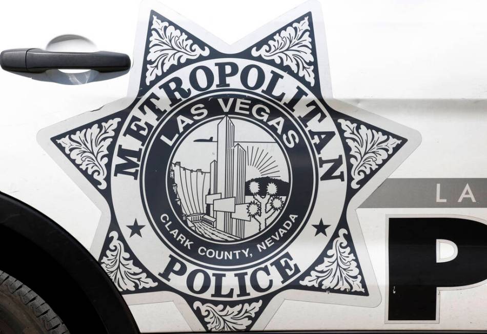 A Metro police vehicle on Monday, April 8, 2024, in Las Vegas. (Bizuayehu Tesfaye/Las Vegas Rev ...