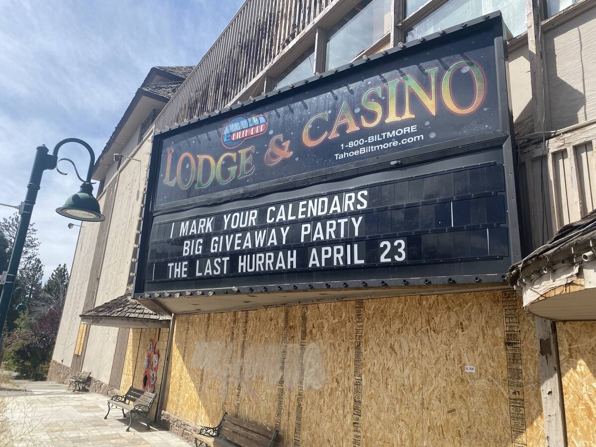 The shuttered Tahoe Biltmore casino in Crystal Bay, Nevada, is seen Sunday, Sept. 15, 2024. (El ...