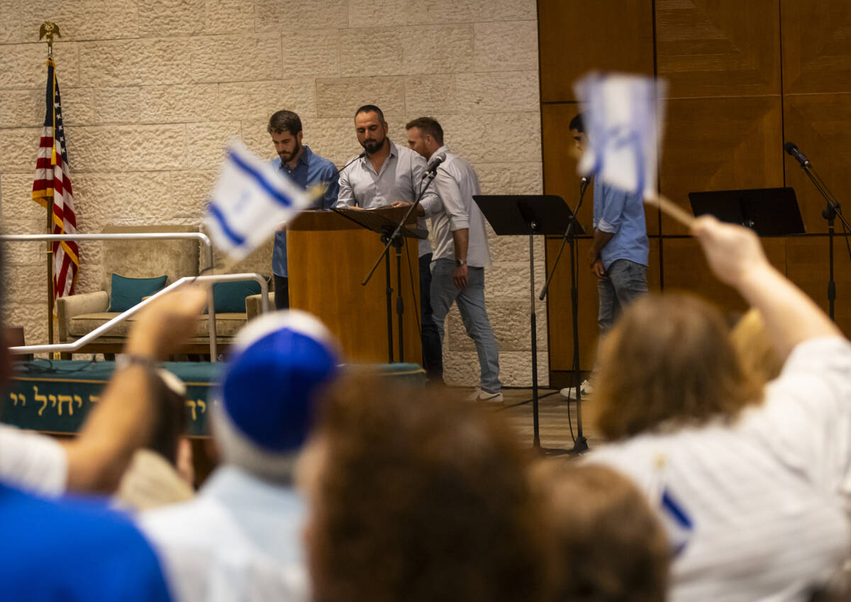 Members of Yamam, Israel's national counter-terrorism unit, are honored during a ceremony at Mi ...