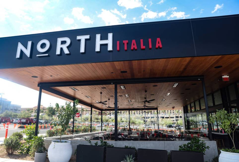 The exterior of the new North Italia in Henderson, Tuesday, Oct. 8, 2024. The restaurant is set ...