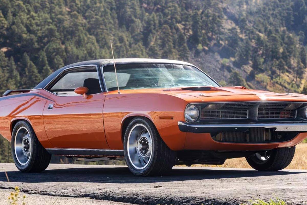 A 1970 Plymouth Cuda to be auctioned off at Mecum Las Vegas. The car will be auctioned off at S ...