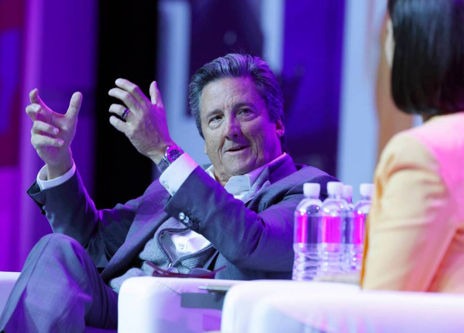 Bill Hornbuckle, MGM Resorts International CEO, speaks during a roundtable discussion at G2E La ...