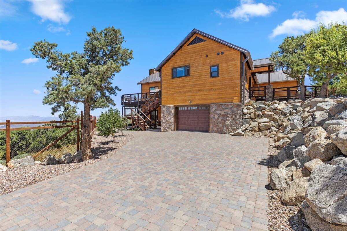 The off-grid home has listed for $1.275M. (Mt. Charleston Realty Inc.)