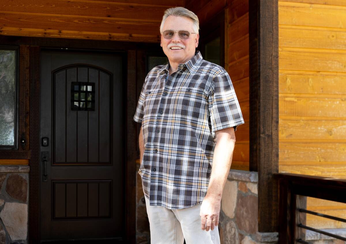 Retired computer and software executive Terry Clark built an off-grid home in the semi-remote c ...