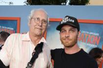 Chevy Chase and Ethan Embry seen at the New Line Cinema presents the Premiere of "Vacation ...