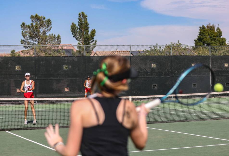 Palo Verde High School plays Coronado High School at the Class 5A tennis state championships at ...