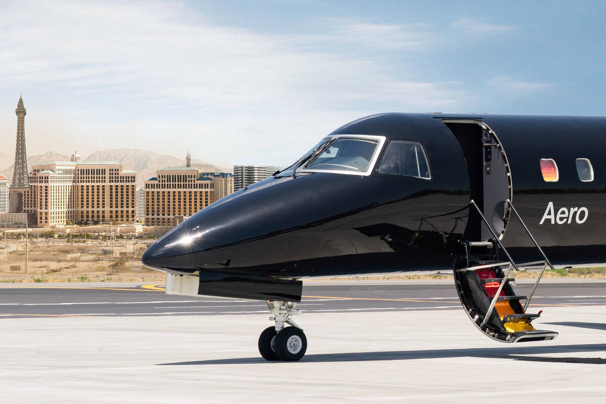 Aero's sleek black Embraer EJR135 twin-engine jets will arrive and depart from private terminal ...