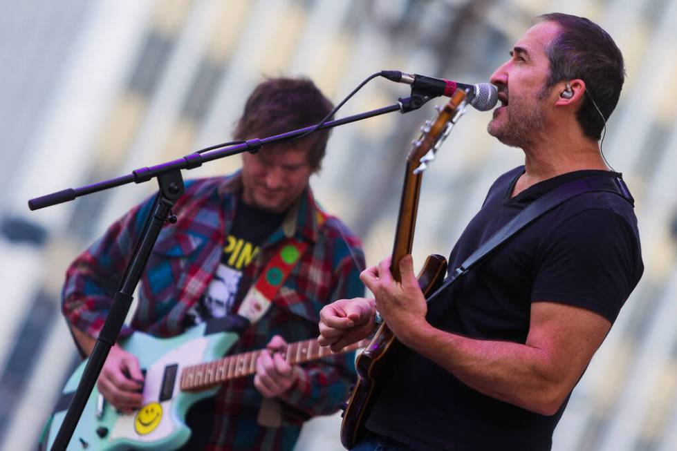 Pinback performs a set during the Best Friends Forever Festival at the Downtown Las Vegas Event ...