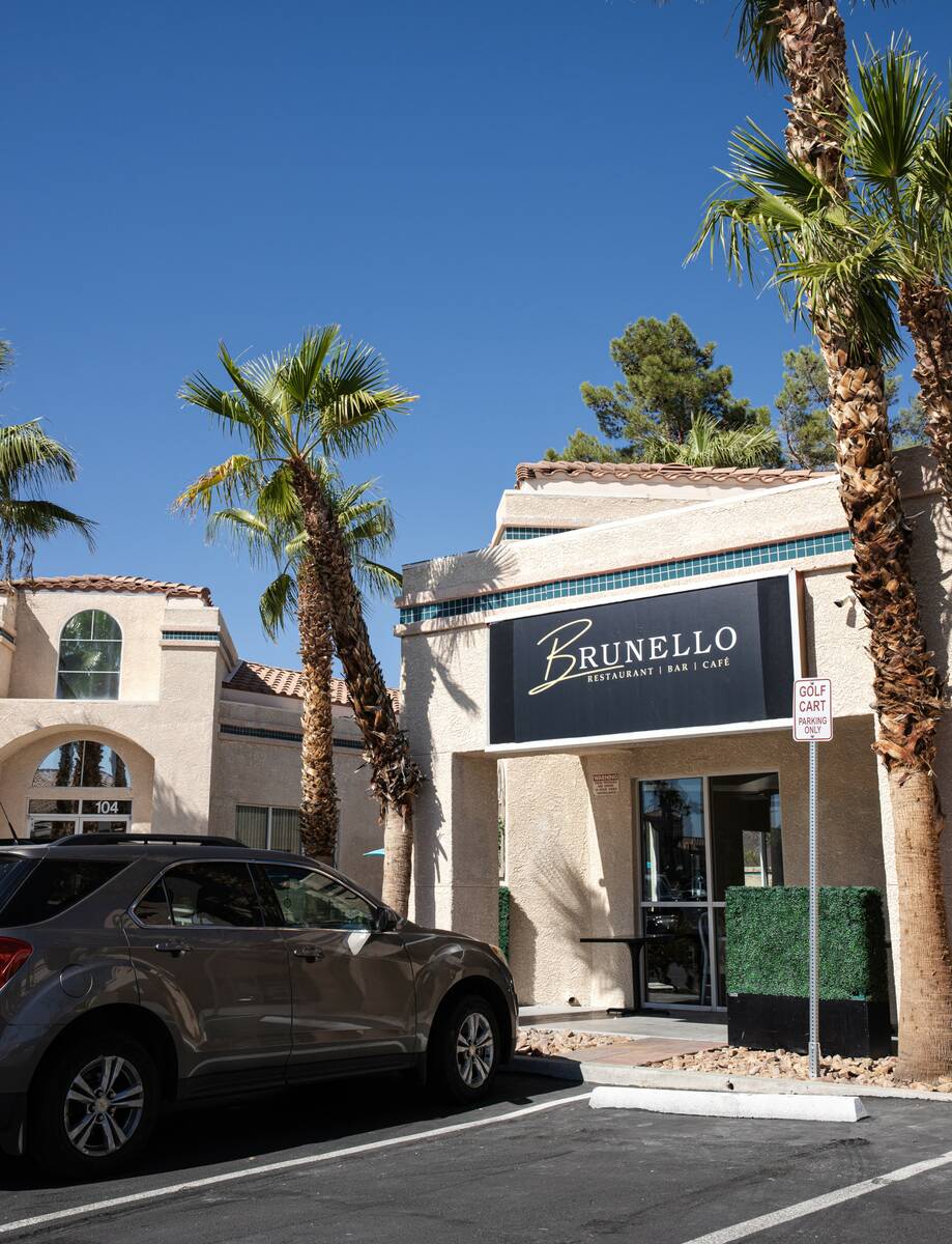 The entrance to Brunello LV, a new restaurant as of October 2024 in Sun City Summerlin in the L ...