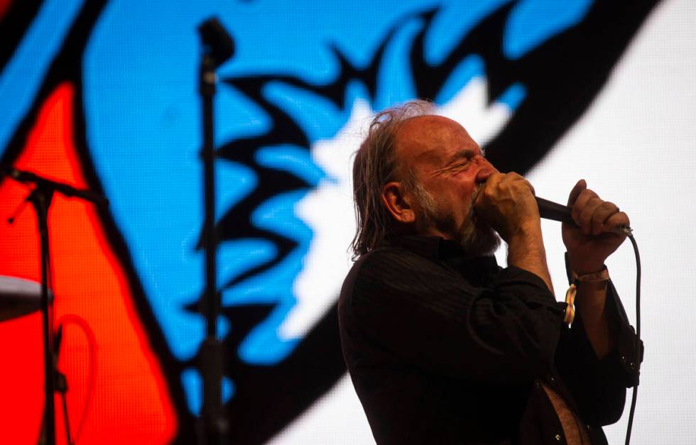 David Yow of The Jesus Lizard performs during the final night of Best Friends Forever Festival ...