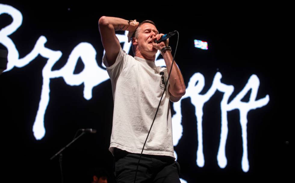 Jordan Blilie of The Blood Brothers performs during the final night of Best Friends Forever Fes ...