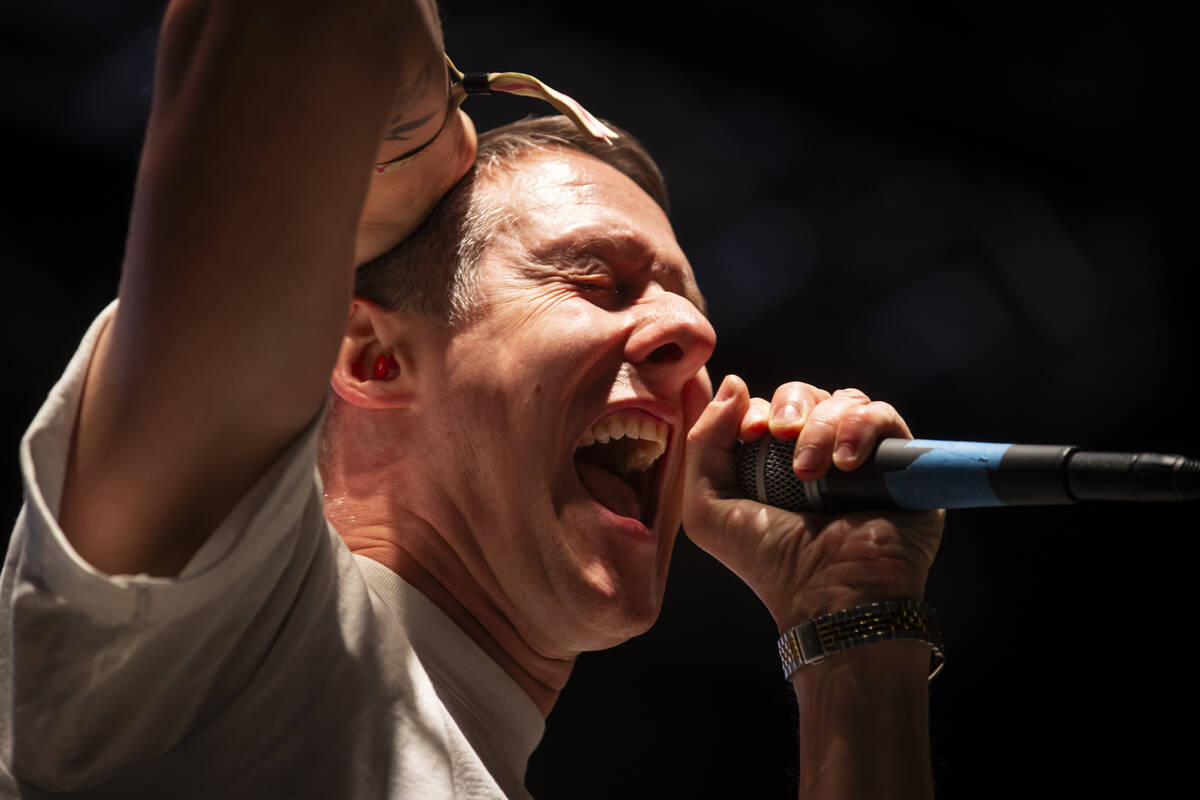 Jordan Blilie of The Blood Brothers performs during the final night of Best Friends Forever Fes ...