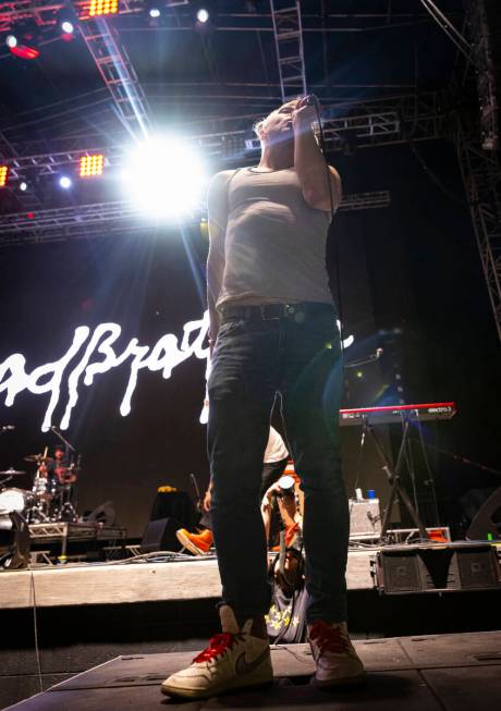 Johnny Whitney of The Blood Brothers performs during the final night of Best Friends Forever F ...