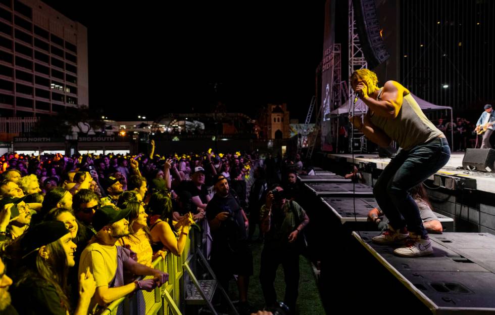 Johnny Whitney of The Blood Brothers performs during the final night of Best Friends Forever F ...