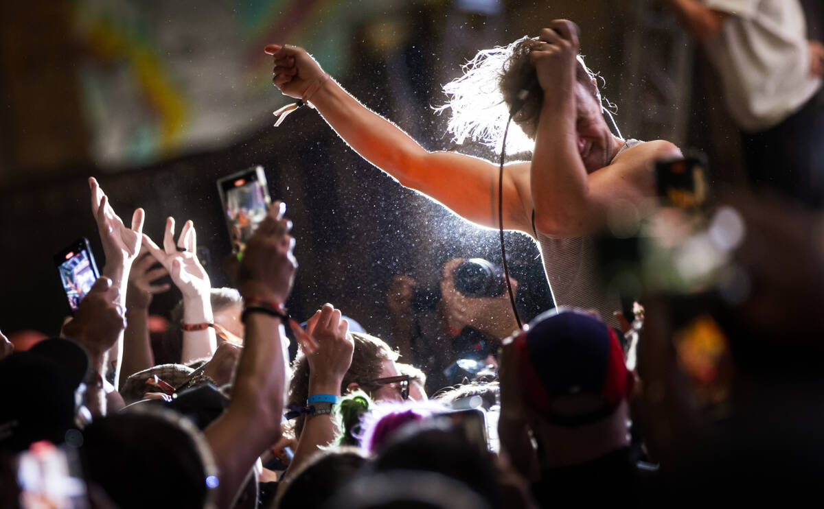 Johnny Whitney of The Blood Brothers performs during the final night of Best Friends Forever F ...