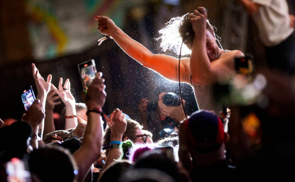 Johnny Whitney of The Blood Brothers performs during the final night of Best Friends Forever F ...