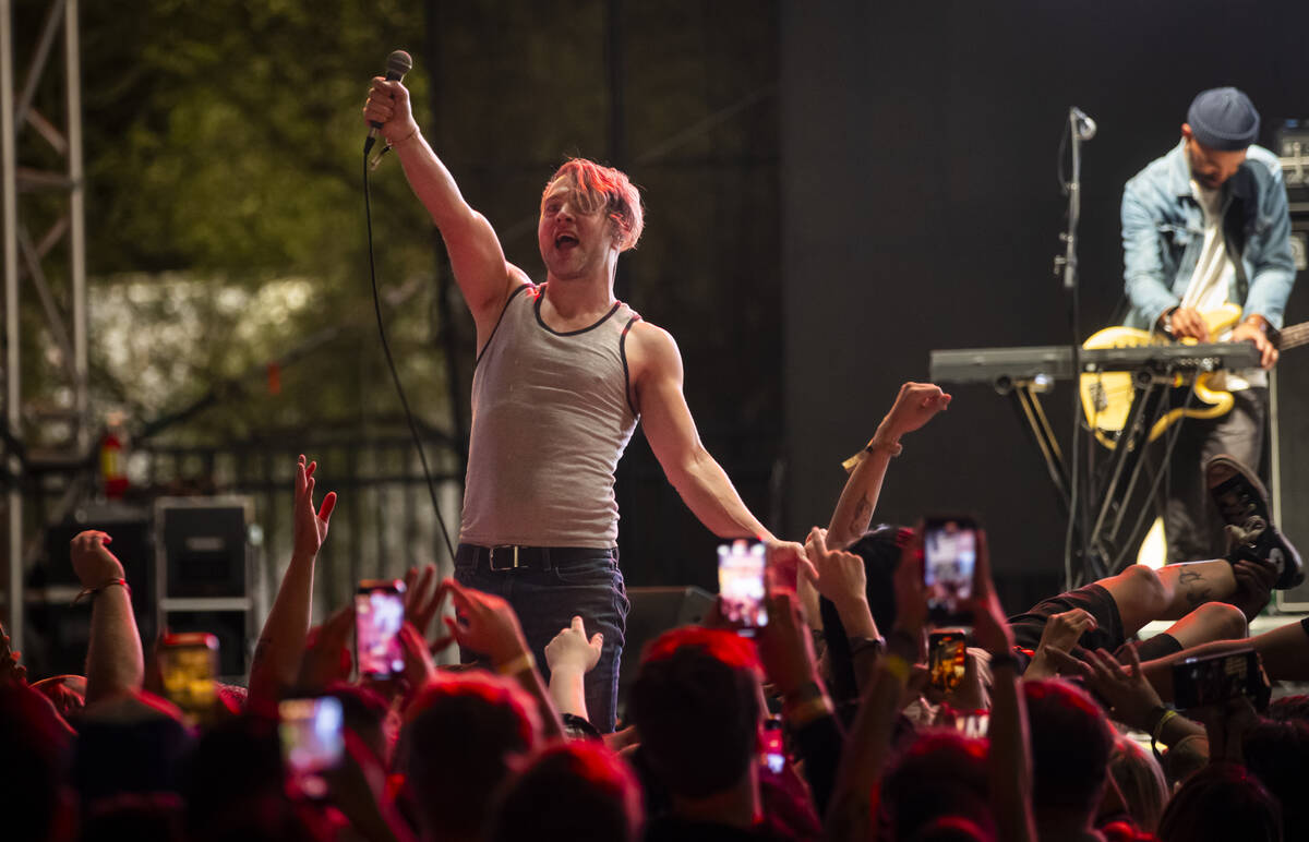 Johnny Whitney of The Blood Brothers performs during the final night of Best Friends Forever F ...