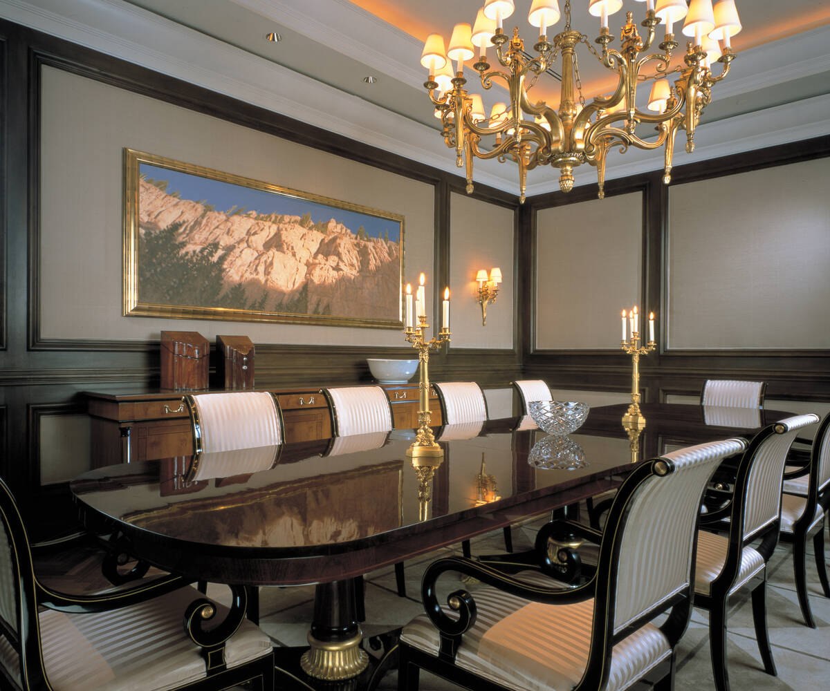 A private dining room in a Palazzo Villa at Rio. (Rio)