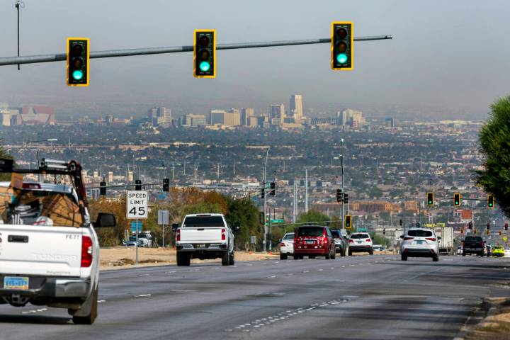 Boulder Highway on Monday, Aug 5, 2024, in Henderson. (L.E. Baskow/Las Vegas Review-Journal) @L ...