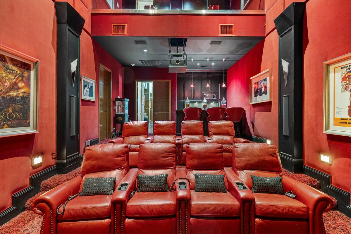 The residence boasts a two-story movie theater. (Michele Sullivan)