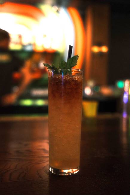 A Sherry Cobbler cocktail from Jive Turkey bar in downtown Las Vegas. (Dapper Companies)