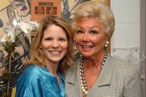 Actress and original cast member Mitzi Gaynor,right, and cast member Kelli O'Hara of "Sout ...