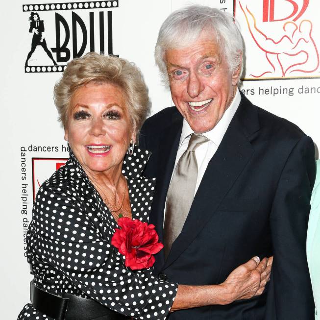 Mitzi Gaynor, left, and Dick Van Dyke attend the 29th Annual Gypsy Awards Luncheon held at the ...