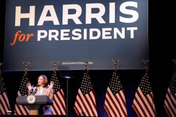 Vice President Kamala Harris delivers remarks at a campaign event in Pittsfield, Mass., Saturda ...