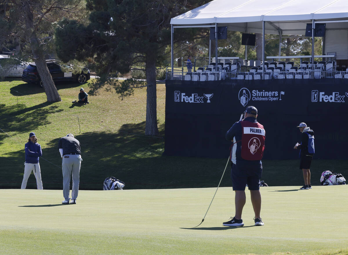 Heavy wind prevented fans from watching the second round of the Shriners Children's Open at TPC ...