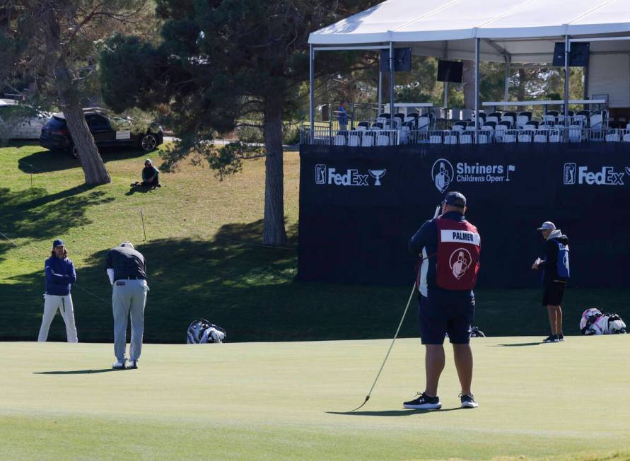 Heavy wind prevented fans from watching the second round of the Shriners Children's Open at TPC ...