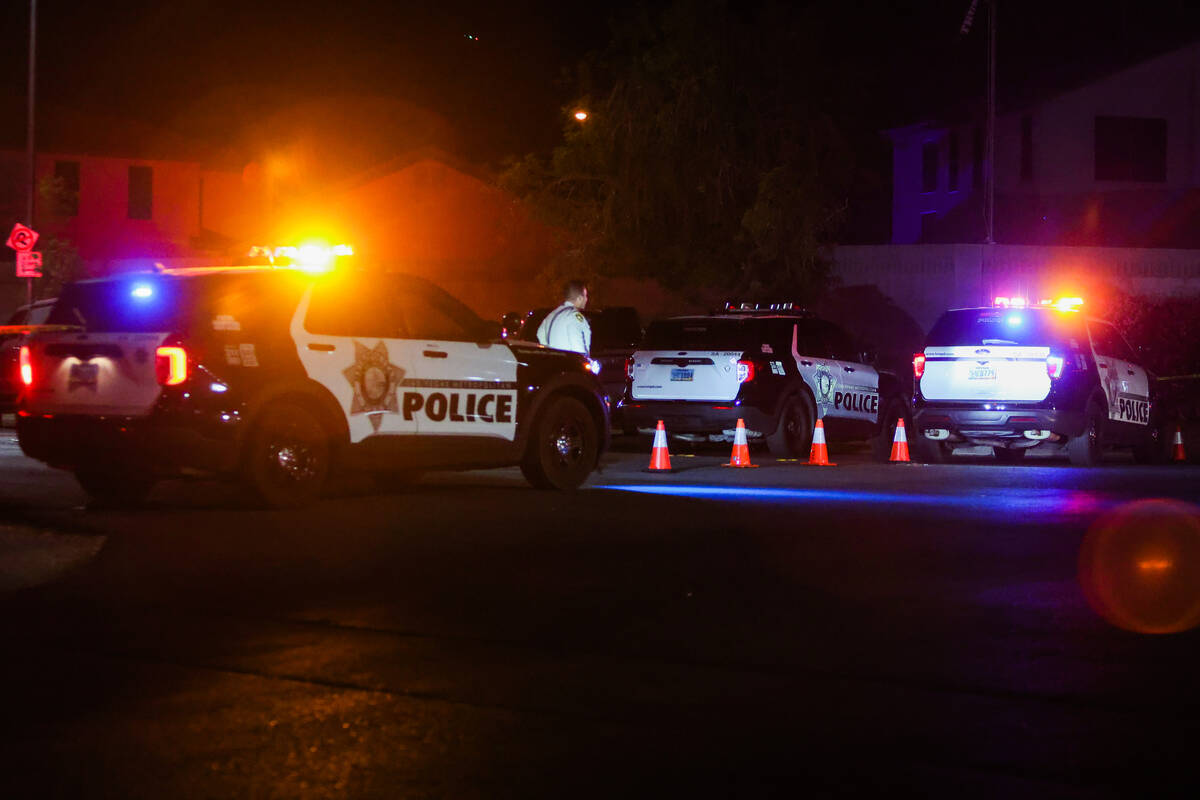 Metropolitan Police Department officers are seen on scene at an officer-involved shooting on So ...