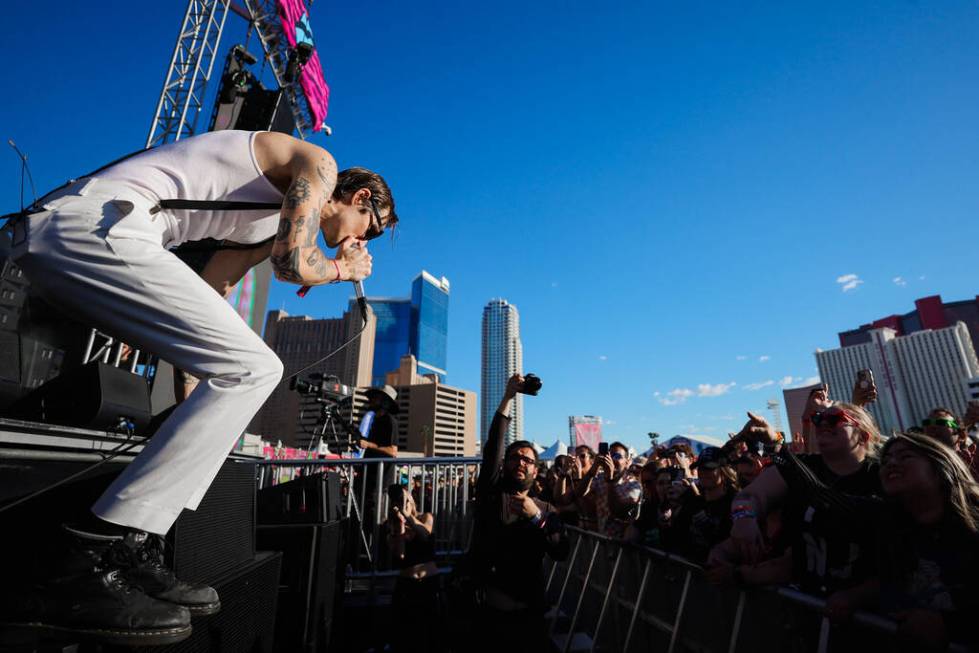 The Maine performs during the When We Were Young music festival at the Las Vegas Festival Groun ...