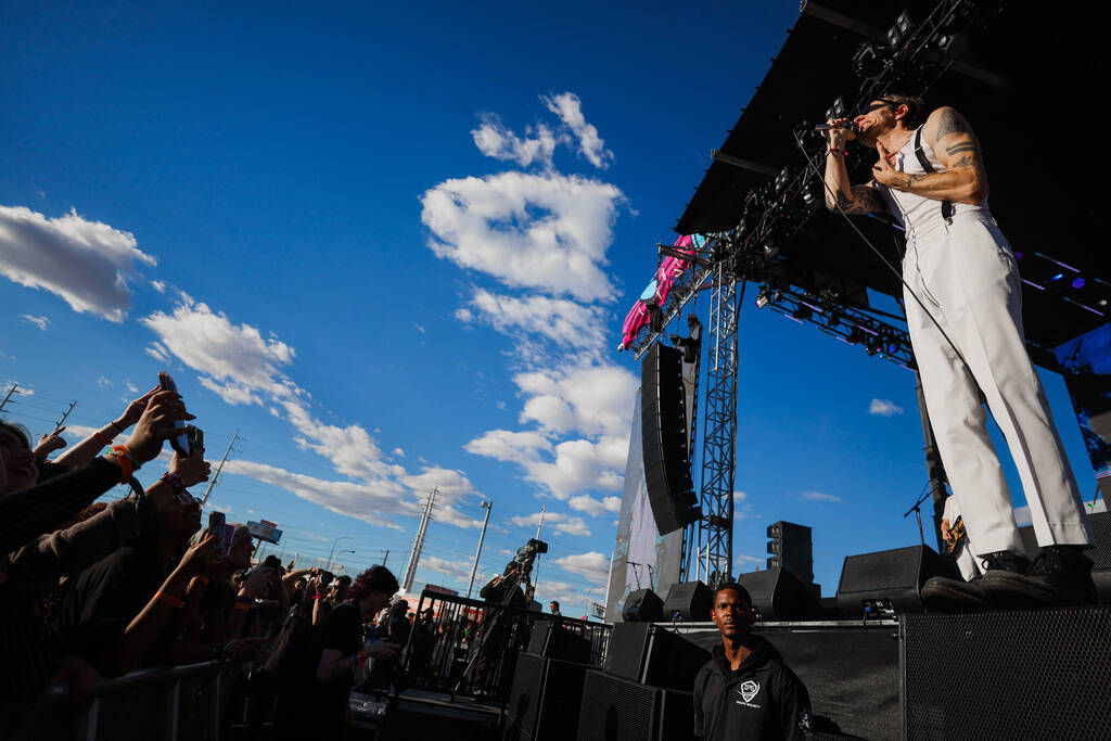 The Maine performs during the When We Were Young music festival at the Las Vegas Festival Groun ...