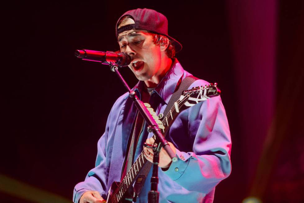 Pierce The Veil performs during the When We Were Young music festival at the Las Vegas Festival ...