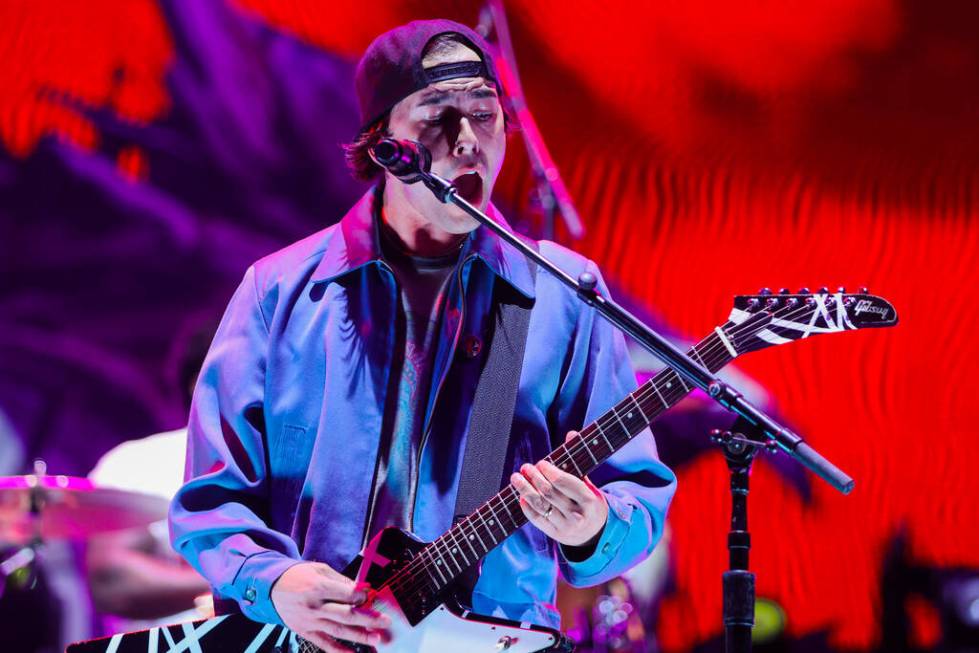 Pierce The Veil performs during the When We Were Young music festival at the Las Vegas Festival ...