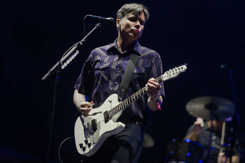 Jimmy Eat World performs during the When We Were Young music festival at the Las Vegas Festival ...