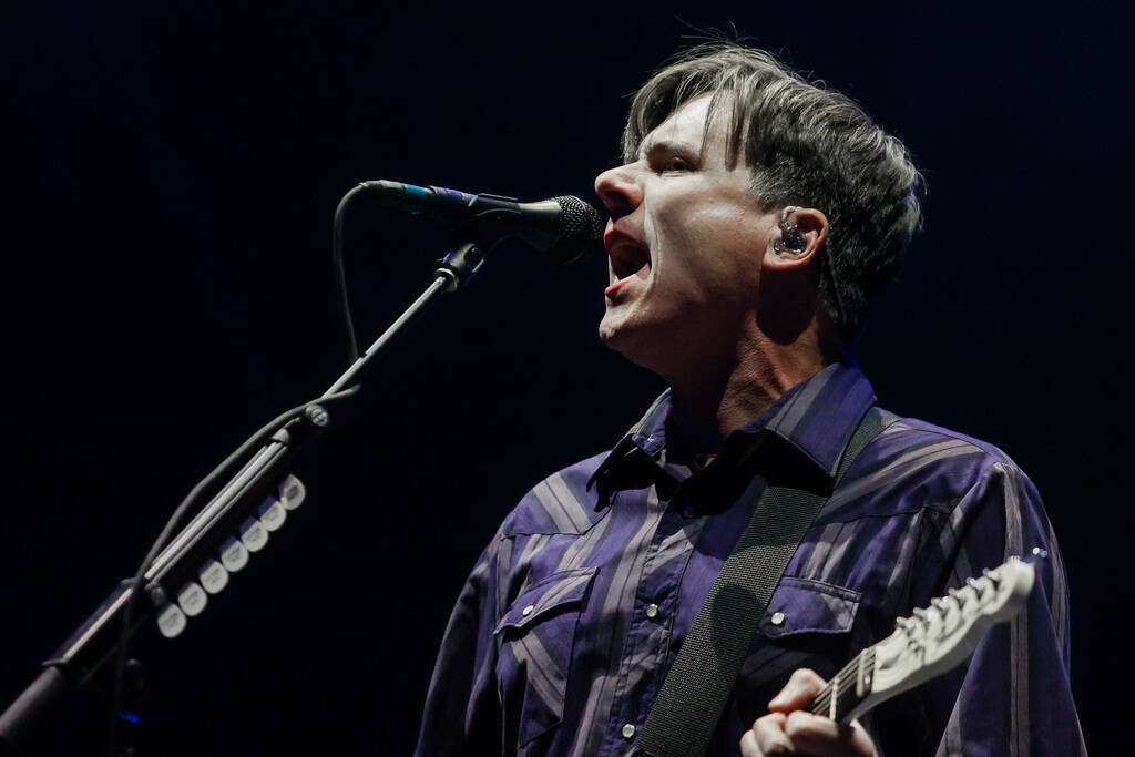 Jimmy Eat World performs during the When We Were Young music festival at the Las Vegas Festival ...